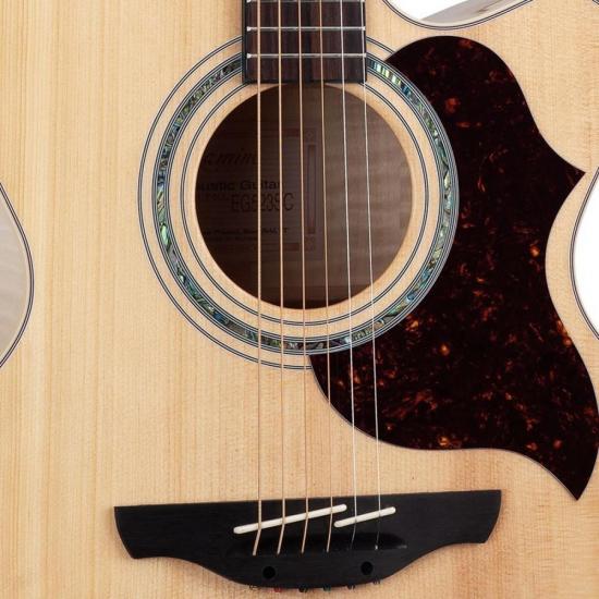 Violão TAKAMINE Elétrico Jumbo Aço Natural EG523SC por 0,00 à vista no boleto/pix ou parcele em até 1x sem juros. Compre na loja Mundomax!