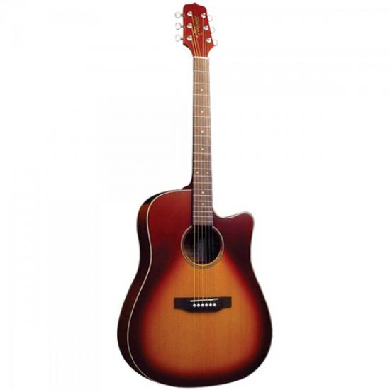 Violão TAKAMINE Elétrico Folk Aço Sunburst Fosco EG5303SC VFT por 0,00 à vista no boleto/pix ou parcele em até 1x sem juros. Compre na loja Mundomax!