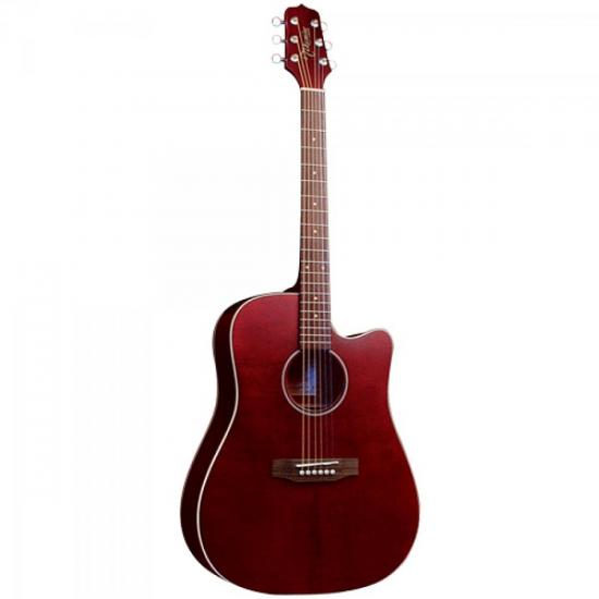 Violão TAKAMINE Elétrico Folk Aço Vinho Fosco EG5303SC VFW por 0,00 à vista no boleto/pix ou parcele em até 1x sem juros. Compre na loja Mundomax!
