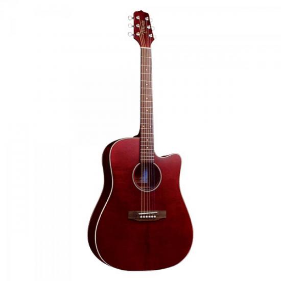 Violão TAKAMINE Elétrico Folk Aço Vinho Fosco EG5303SC VFW por 0,00 à vista no boleto/pix ou parcele em até 1x sem juros. Compre na loja Mundomax!