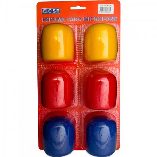 Espuma P/Microfone Grande 10135 Colorida CSR por 0,00 à vista no boleto/pix ou parcele em até 1x sem juros. Compre na loja Mundomax!
