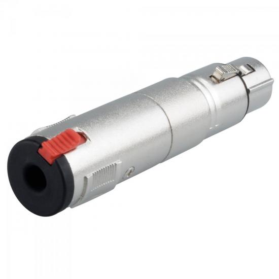 Adaptador XLR F x P10 ST c/trava CA307 HYX por 0,00 à vista no boleto/pix ou parcele em até 1x sem juros. Compre na loja Mundomax!