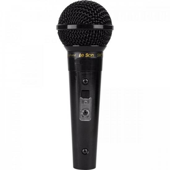 Microfone Leson SM-58 P4 Preto Brilhante por 199,99 à vista no boleto/pix ou parcele em até 7x sem juros. Compre na loja Mundomax!