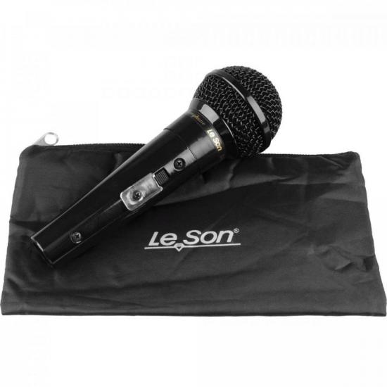 Microfone Leson SM-58 P4 Preto Brilhante por 199,99 à vista no boleto/pix ou parcele em até 7x sem juros. Compre na loja Mundomax!
