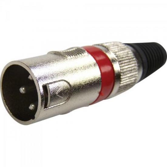 Conector Cannon Macho Corpo Metálico YS1058A Vermelho Genérico por 35,99 à vista no boleto/pix ou parcele em até 1x sem juros. Compre na loja Mundomax!