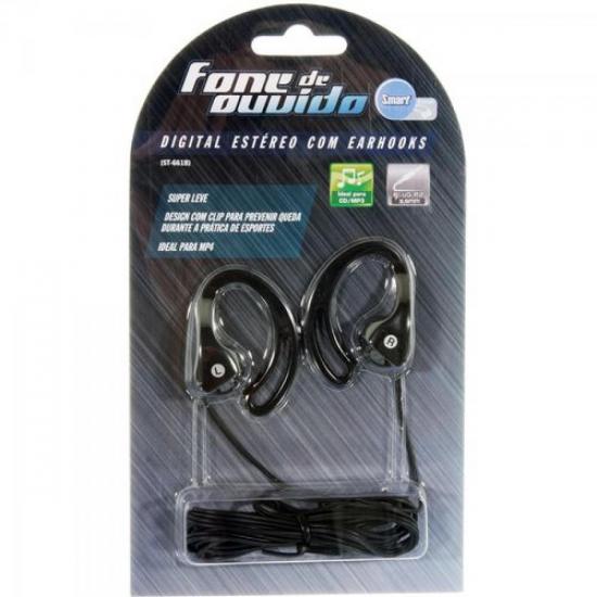 Fone de Ouvido Stereo com Suporte Para Orelha SMART por 0,00 à vista no boleto/pix ou parcele em até 1x sem juros. Compre na loja Mundomax!