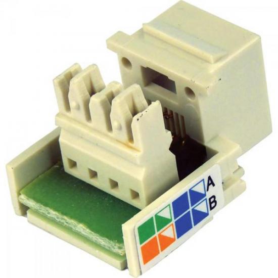 Tomada para Telefone Keystone RJ11 Bege GENÉRICO por 0,00 à vista no boleto/pix ou parcele em até 1x sem juros. Compre na loja Mundomax!