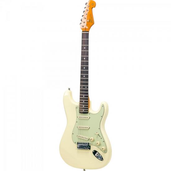 Guitarra SX Vintage SST-62 Creme por 0,00 à vista no boleto/pix ou parcele em até 1x sem juros. Compre na loja Mundomax!