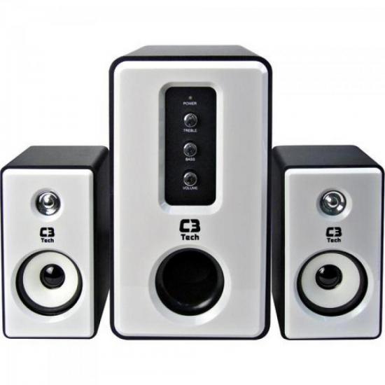 Caixa Multimídia 2.1 Com Subwoofer 28W C394MN Branca C3 TECH por 0,00 à vista no boleto/pix ou parcele em até 1x sem juros. Compre na loja Mundomax!