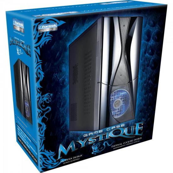 Gabinete Gamer Mystique Azul FORTREK por 0,00 à vista no boleto/pix ou parcele em até 1x sem juros. Compre na loja Mundomax!