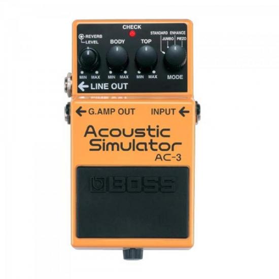 Pedal de Simulação Acústica AC3 BOSS por 0,00 à vista no boleto/pix ou parcele em até 1x sem juros. Compre na loja Mundomax!