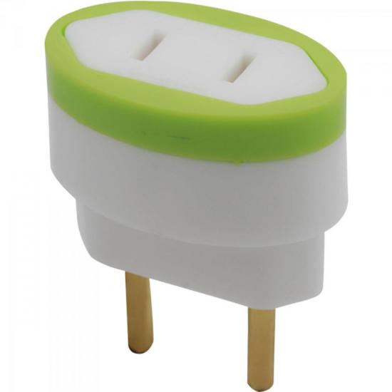 Pino Adaptador 2P Chato para 2P Redondo 10A Branco DANEVA por 0,00 à vista no boleto/pix ou parcele em até 1x sem juros. Compre na loja Mundomax!