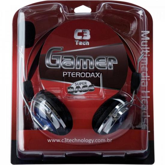 Headset Gamer PTERODAX 2322RC Prata C3 TECH por 0,00 à vista no boleto/pix ou parcele em até 1x sem juros. Compre na loja Mundomax!