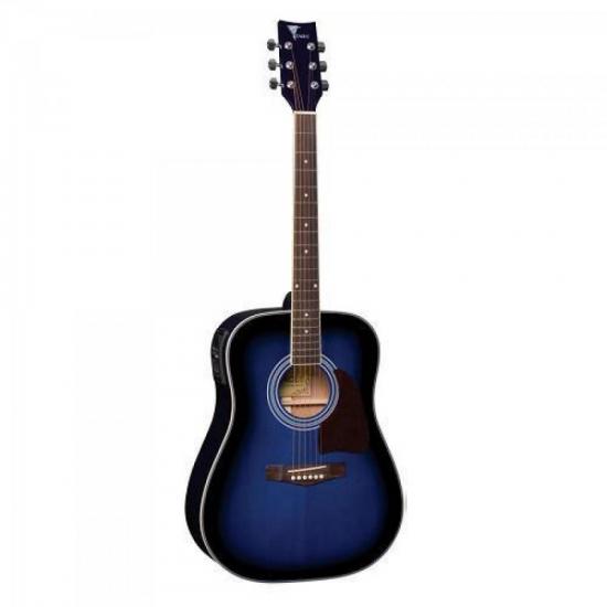 Violão EAGLE Elétrico Folk Aço Azul Sunburst CH887 por 0,00 à vista no boleto/pix ou parcele em até 1x sem juros. Compre na loja Mundomax!