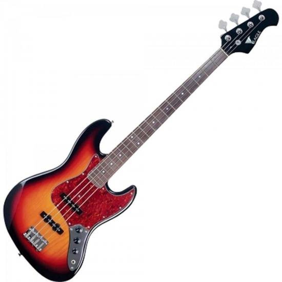 Contrabaixo EAGLE Jazz Bass SJB006 Sunburst por 0,00 à vista no boleto/pix ou parcele em até 1x sem juros. Compre na loja Mundomax!