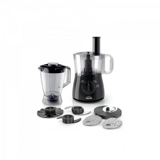 Processador de Alimentos com Liquidificador RI7625/90 220V Preto PHILIPS por 0,00 à vista no boleto/pix ou parcele em até 1x sem juros. Compre na loja Mundomax!