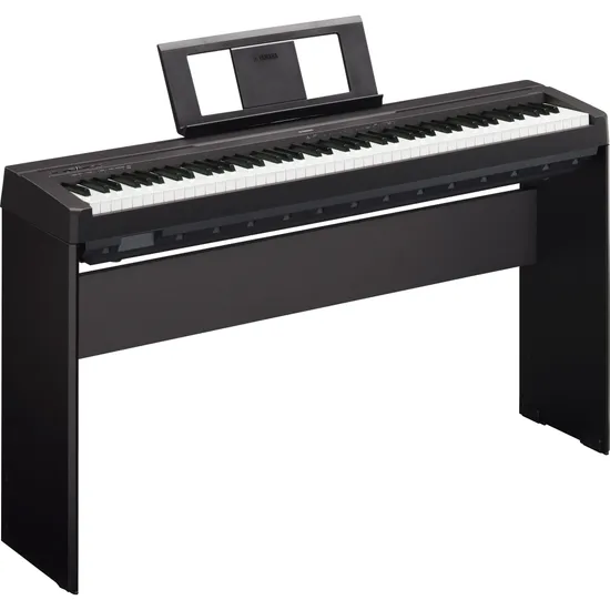 Kit Piano Digital P45B Bivolt YAMAHA e Estante L85 por 4.057,00 à vista no boleto/pix ou parcele em até 12x sem juros. Compre na loja Mundomax!