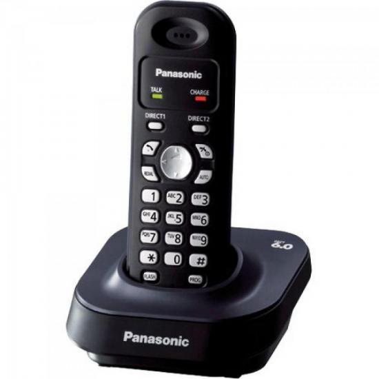 Telefone S/Fio DECT6.0 KXTG1371 1.9GHz Preto PANASONIC por 0,00 à vista no boleto/pix ou parcele em até 1x sem juros. Compre na loja Mundomax!