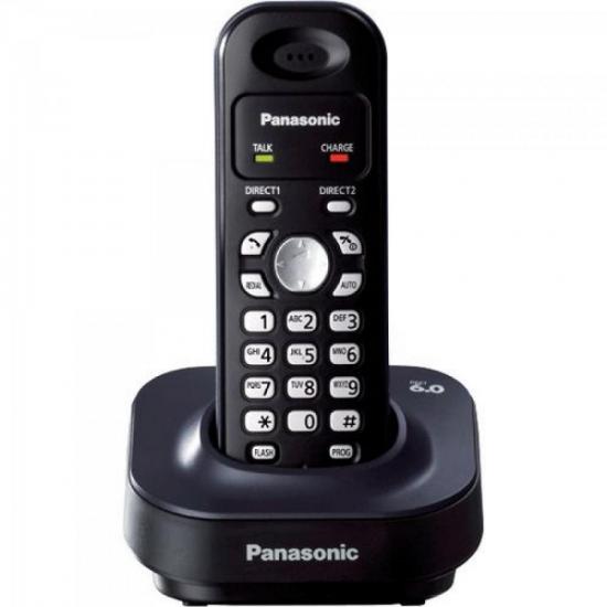 Telefone S/Fio DECT6.0 KXTG1371 1.9GHz Preto PANASONIC por 0,00 à vista no boleto/pix ou parcele em até 1x sem juros. Compre na loja Mundomax!