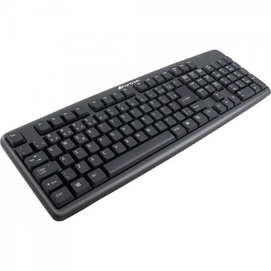 Teclado SK307 + Mouse KC-101P PS2 Preto FORTREK por 0,00 à vista no boleto/pix ou parcele em até 1x sem juros. Compre na loja Mundomax!