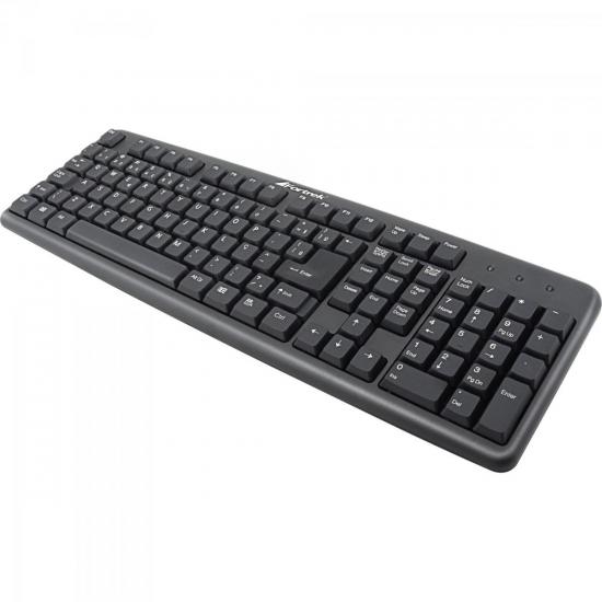 Teclado SK307 + Mouse KC-101P PS2 Preto FORTREK por 0,00 à vista no boleto/pix ou parcele em até 1x sem juros. Compre na loja Mundomax!