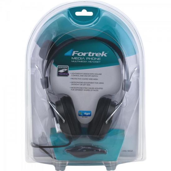 Fone de Ouvido Multimídia MediaPhone HS-302 Grafite FORTREK por 0,00 à vista no boleto/pix ou parcele em até 1x sem juros. Compre na loja Mundomax!