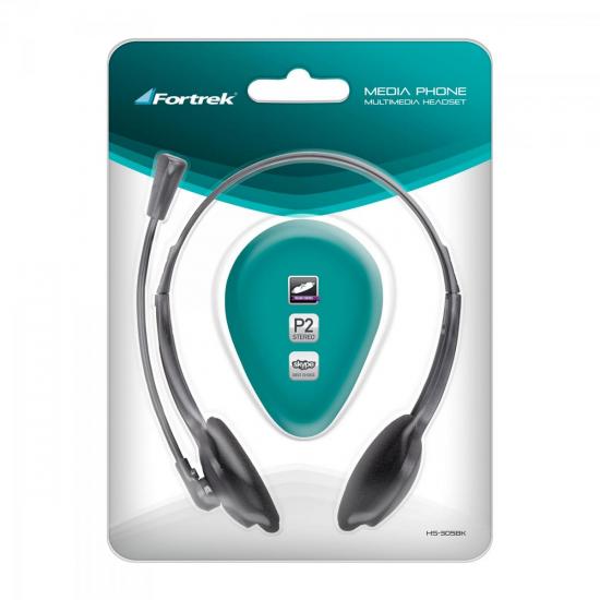 Fone de Ouvido Multimídia MediaPhone HS-305BK Preto FORTREK por 0,00 à vista no boleto/pix ou parcele em até 1x sem juros. Compre na loja Mundomax!