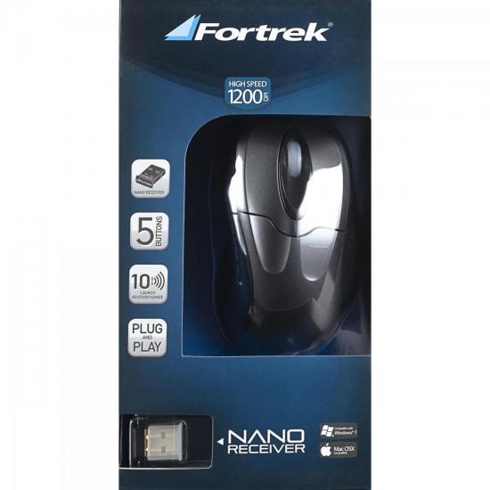 Mouse Sem Fio FX Zeus 2.4GHz Grafite FORTREK por 0,00 à vista no boleto/pix ou parcele em até 1x sem juros. Compre na loja Mundomax!
