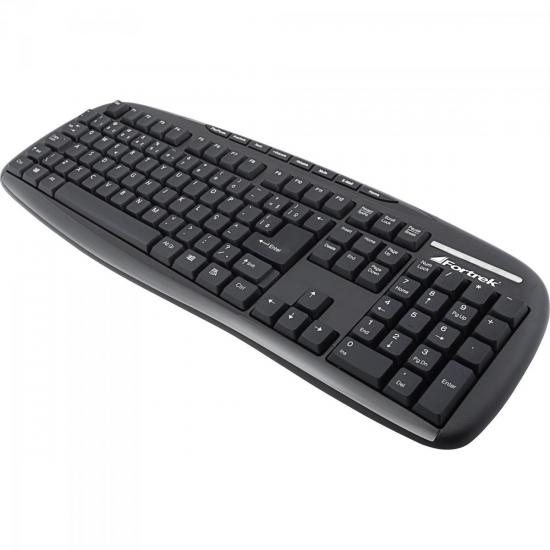 Teclado Multimídia USB ABNT2 MK-101BK Preto FORTREK por 40,90 à vista no boleto/pix ou parcele em até 1x sem juros. Compre na loja Mundomax!
