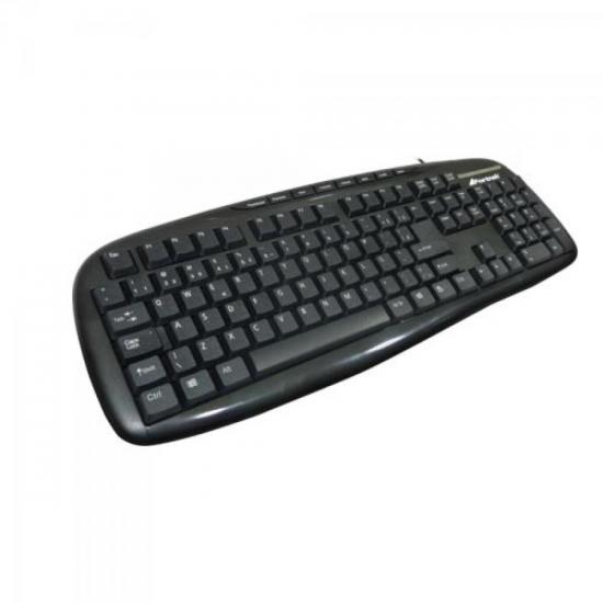 Teclado Multimídia USB ABNT2 MK-101BK Preto FORTREK por 40,90 à vista no boleto/pix ou parcele em até 1x sem juros. Compre na loja Mundomax!