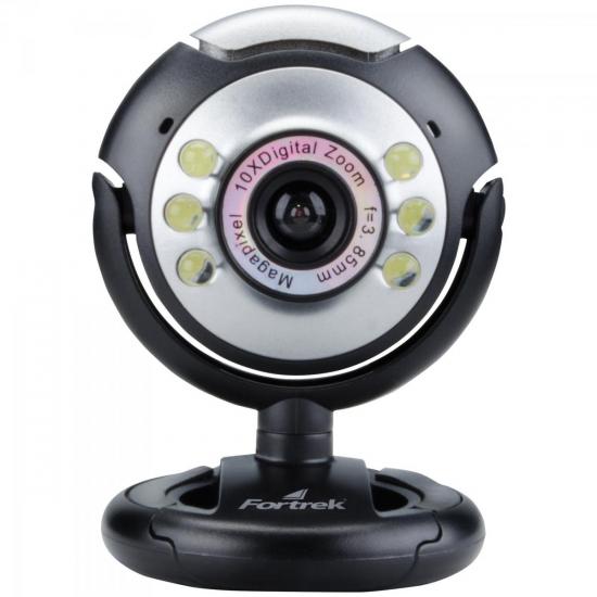 Webcam EC-204 1.3MP com Microfone FORTREK por 0,00 à vista no boleto/pix ou parcele em até 1x sem juros. Compre na loja Mundomax!