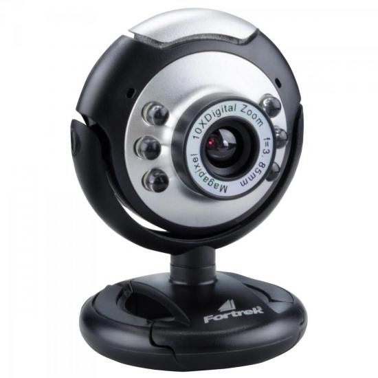 Webcam EC-204 1.3MP com Microfone FORTREK por 0,00 à vista no boleto/pix ou parcele em até 1x sem juros. Compre na loja Mundomax!