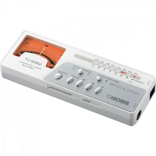 Afinador Cromático Digital TU12BW BOSS por 0,00 à vista no boleto/pix ou parcele em até 1x sem juros. Compre na loja Mundomax!