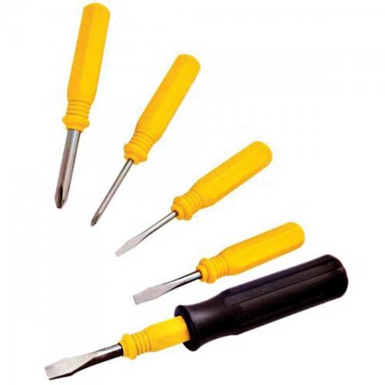 Jogo de Mini Chaves de Fenda/Phillips com 5 peças VONDER por 0,00 à vista no boleto/pix ou parcele em até 1x sem juros. Compre na loja Mundomax!