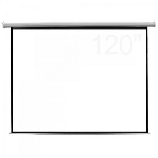 Tela Para Projeção Elétrica 120\" CSR por 0,00 à vista no boleto/pix ou parcele em até 1x sem juros. Compre na loja Mundomax!