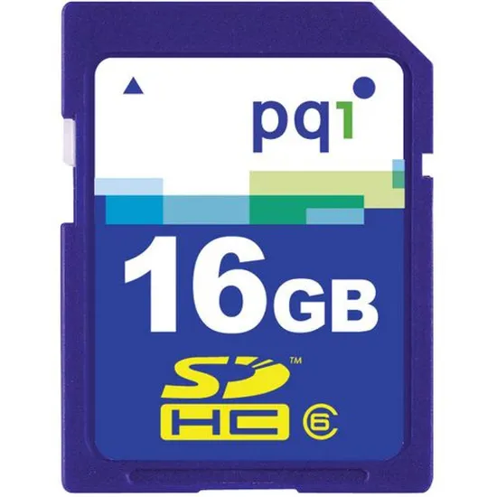Cartão de Memória SDHC 16GB PQI por 0,00 à vista no boleto/pix ou parcele em até 1x sem juros. Compre na loja Mundomax!
