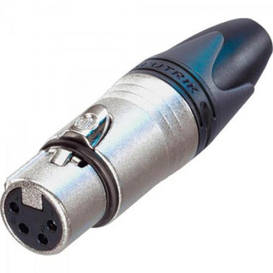 Conector de Cabo/Linha XLR Fêmea NC4FXX NEUTRIK por 0,00 à vista no boleto/pix ou parcele em até 1x sem juros. Compre na loja Mundomax!