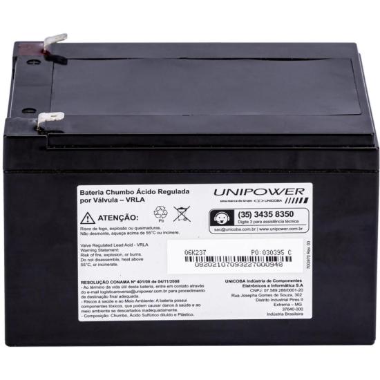 Bateria Estacionária Selada 12V 12Ah VRLA UP12120 Unipower por 219,00 à vista no boleto/pix ou parcele em até 8x sem juros. Compre na loja Mundomax!