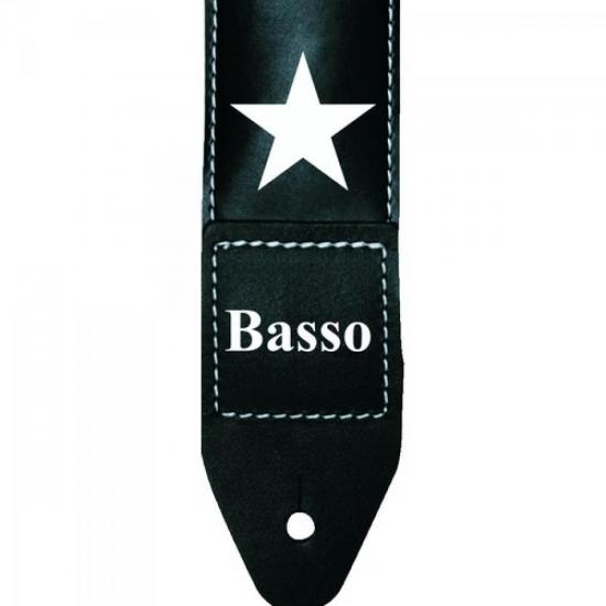Correia Para Guitarra Estrelas com Ponteiras em Couro SF01 Preta BASSO por 42,90 à vista no boleto/pix ou parcele em até 1x sem juros. Compre na loja Mundomax!