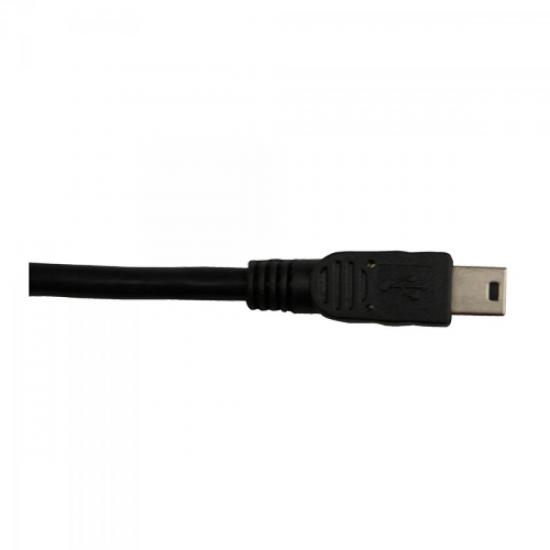 Cabo USB 2.0 x Mini USB 5 Pinos 1,8 Metros Preto GENÉRICO por 0,00 à vista no boleto/pix ou parcele em até 1x sem juros. Compre na loja Mundomax!