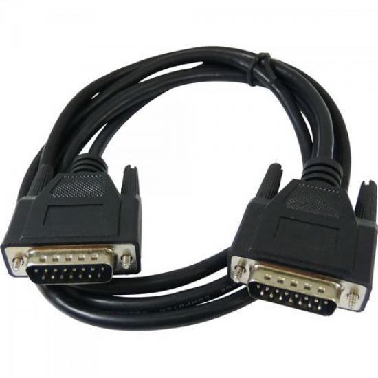 Cabo DB15 X DB15 Padrão Apple 1,8 Metros Preto PLUS CABLE por 10,90 à vista no boleto/pix ou parcele em até 1x sem juros. Compre na loja Mundomax!