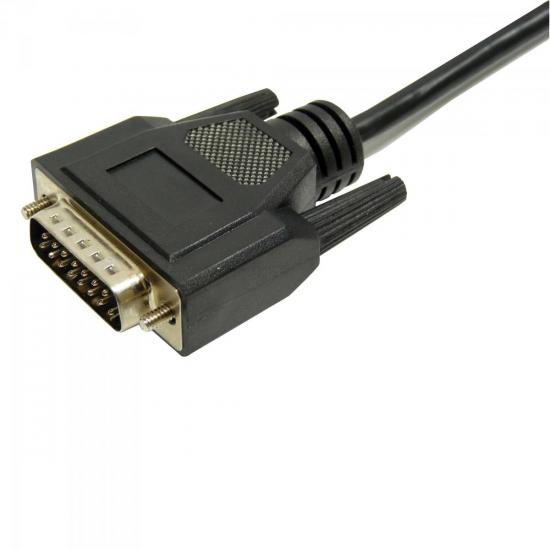 Cabo DB15 X DB15 Padrão Apple 1,8 Metros Preto PLUS CABLE por 10,90 à vista no boleto/pix ou parcele em até 1x sem juros. Compre na loja Mundomax!