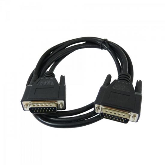 Cabo DB15 X DB15 3 Metros Preto PLUS CABLE por 0,00 à vista no boleto/pix ou parcele em até 1x sem juros. Compre na loja Mundomax!