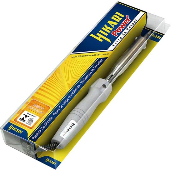 Ferro de Solda 21K017 65W 220V Hikari por 110,00 à vista no boleto/pix ou parcele em até 4x sem juros. Compre na loja Mundomax!