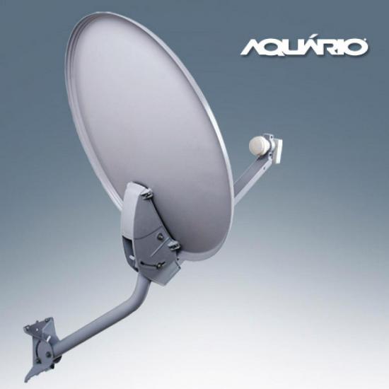 Antena Miniparabólica Banda KU DTH60 AQUÁRIO por 0,00 à vista no boleto/pix ou parcele em até 1x sem juros. Compre na loja Mundomax!