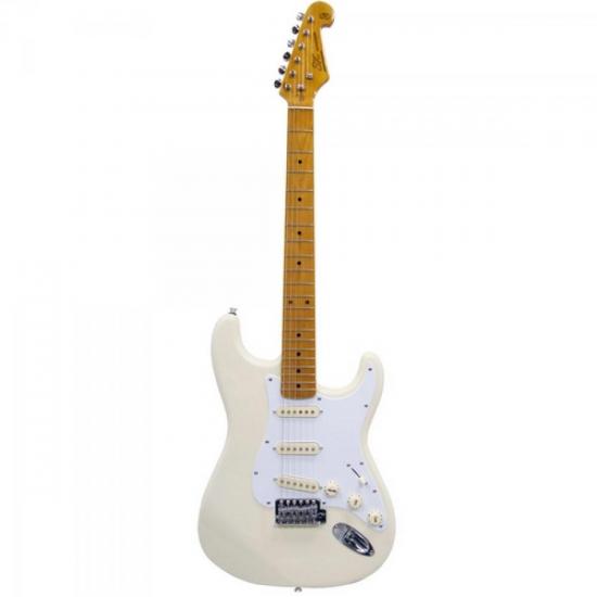 Guitarra SX Vintage SST-57 Branca por 0,00 à vista no boleto/pix ou parcele em até 1x sem juros. Compre na loja Mundomax!