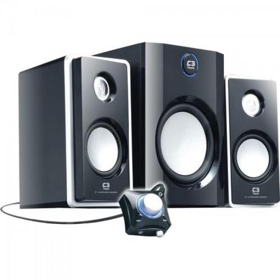 Caixa Multimídia 2.1 Com Subwoofer TCS3150 Preto C3 TECH por 0,00 à vista no boleto/pix ou parcele em até 1x sem juros. Compre na loja Mundomax!
