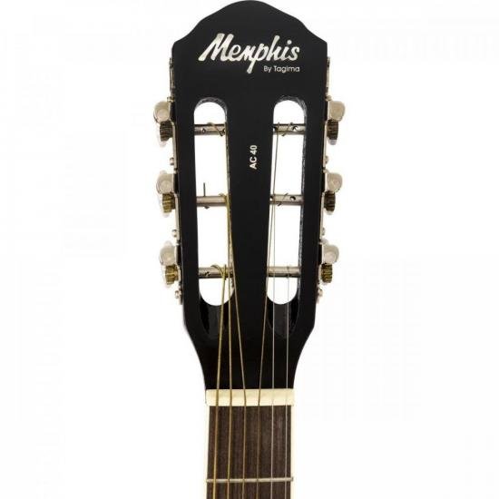 Violão Acústico Memphis Ac40 Aço Preto por 0,00 à vista no boleto/pix ou parcele em até 1x sem juros. Compre na loja Mundomax!