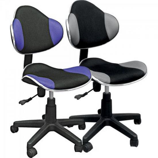 Cadeira Pro Preto/Azul MULTIVISÃO por 0,00 à vista no boleto/pix ou parcele em até 1x sem juros. Compre na loja Mundomax!