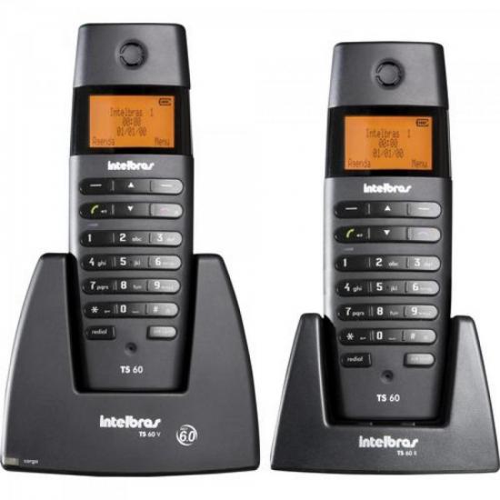 Telefone S/Fio TS60C Combo 1,9GHz C/Ident. de Chamadas Preto INTELBRAS por 0,00 à vista no boleto/pix ou parcele em até 1x sem juros. Compre na loja Mundomax!